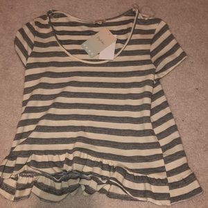 striped shirt sleeve top from vin maur
